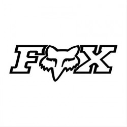 Fox Sticker Foxhaed TDC 2.75 '' noir