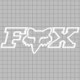 Fox Sticker Foxhaed TDC 2.75 \'\' blanc