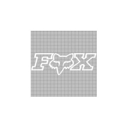 Fox Sticker Foxhaed TDC 2.75 '' blanc