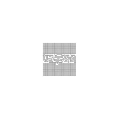 Fox Sticker Foxhaed TDC 2.75 \'\' blanc