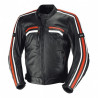 IXS veste cuir Edwin noir-blanc-orange 54