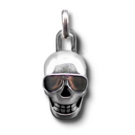 Crazy For Skully tête argent avec lunette Ray-Ban