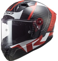 LS2 FF805 Thunder C Racing1 carbon blanc-rouge S