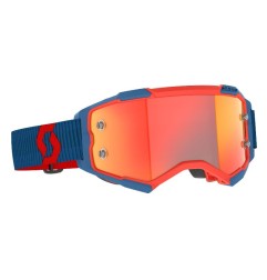 Scott Lunettes Fury dark blue/neon red / orange chrome works