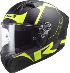 LS2 FF805 Thunder C Racing1 carbon noir-fluo M
