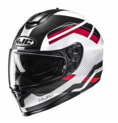 HJC C70N Belis MC1SF noir-blanc-rouge M