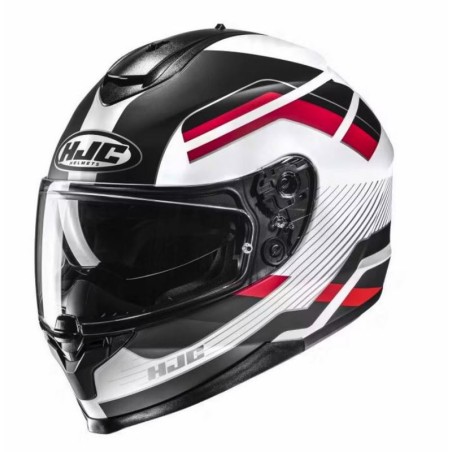 HJC C70N Belis MC1SF noir-blanc-rouge M