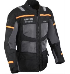 Difi veste d'été longue Kalahari noir-orange L