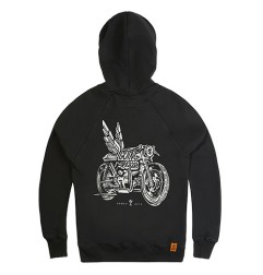 Pando moto sweat Kyle Wing noir XL