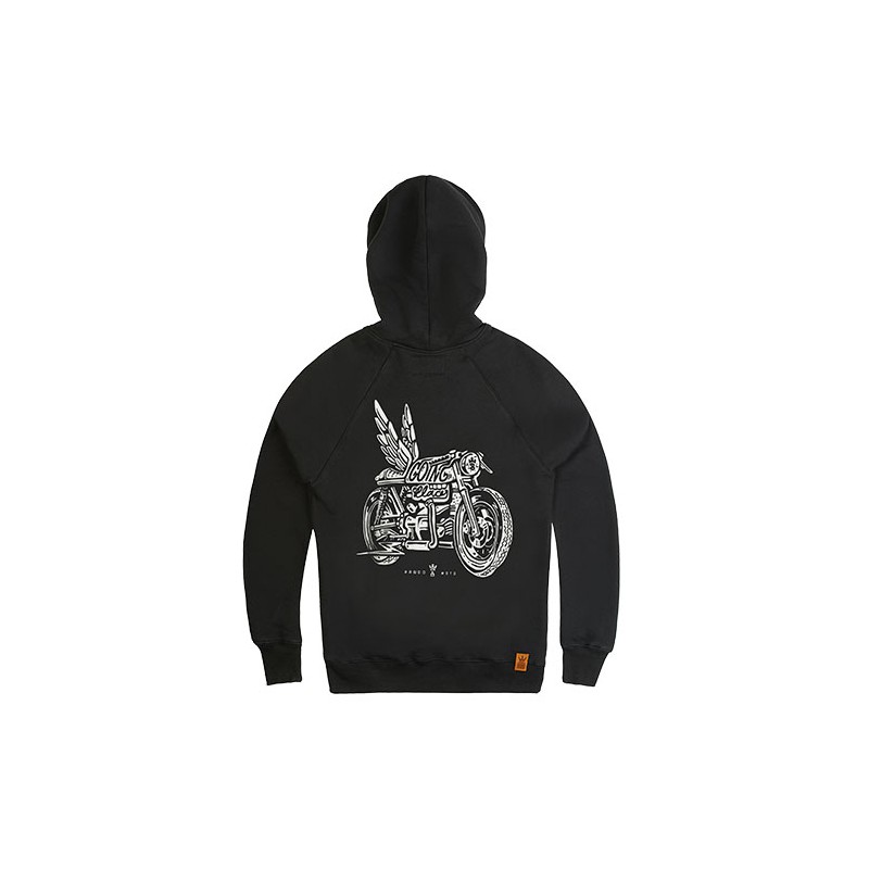 Pando moto sweat Kyle Wing noir XL