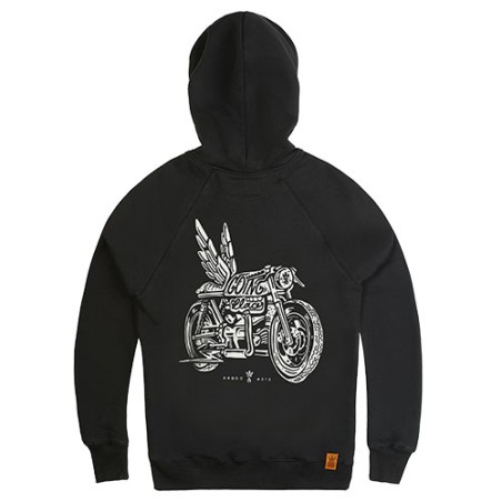 Pando moto sweat Kyle Wing noir XL