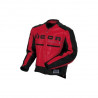 Icon veste cuir Motorhead rouge/noir S