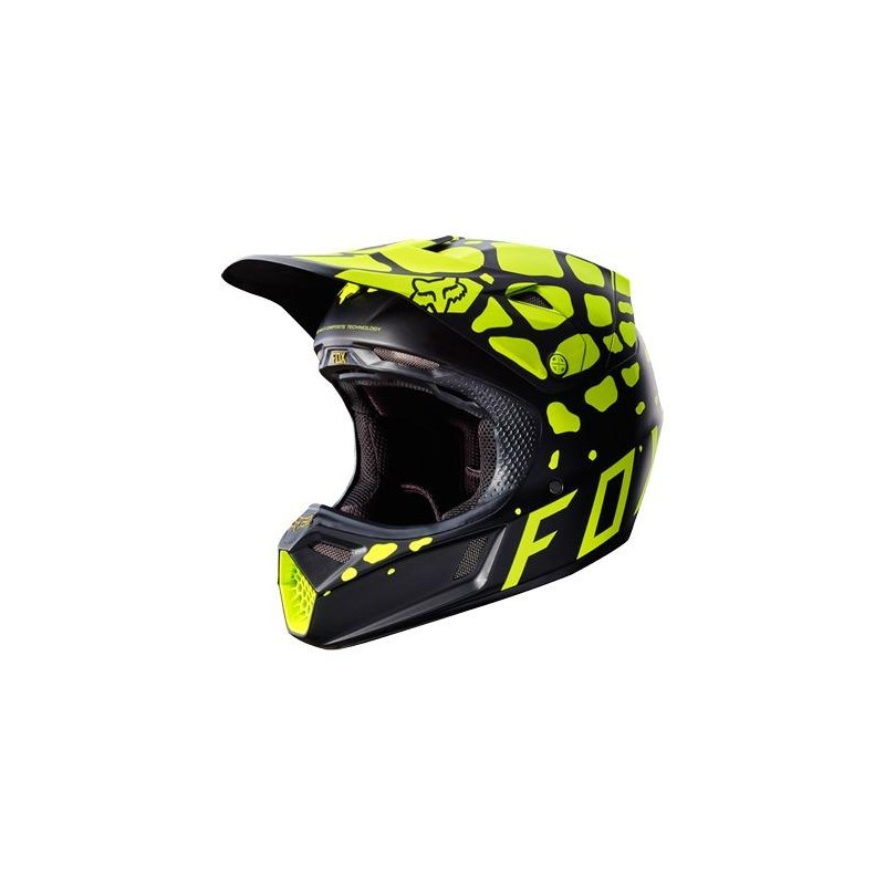 FOX V3 GRAV MIPS noir-jaune S FOX V3 GRAV MIPS noir-jaune S