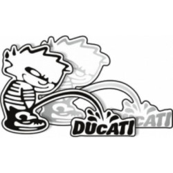 Autocollant Mop Ducati 2 pièces noir