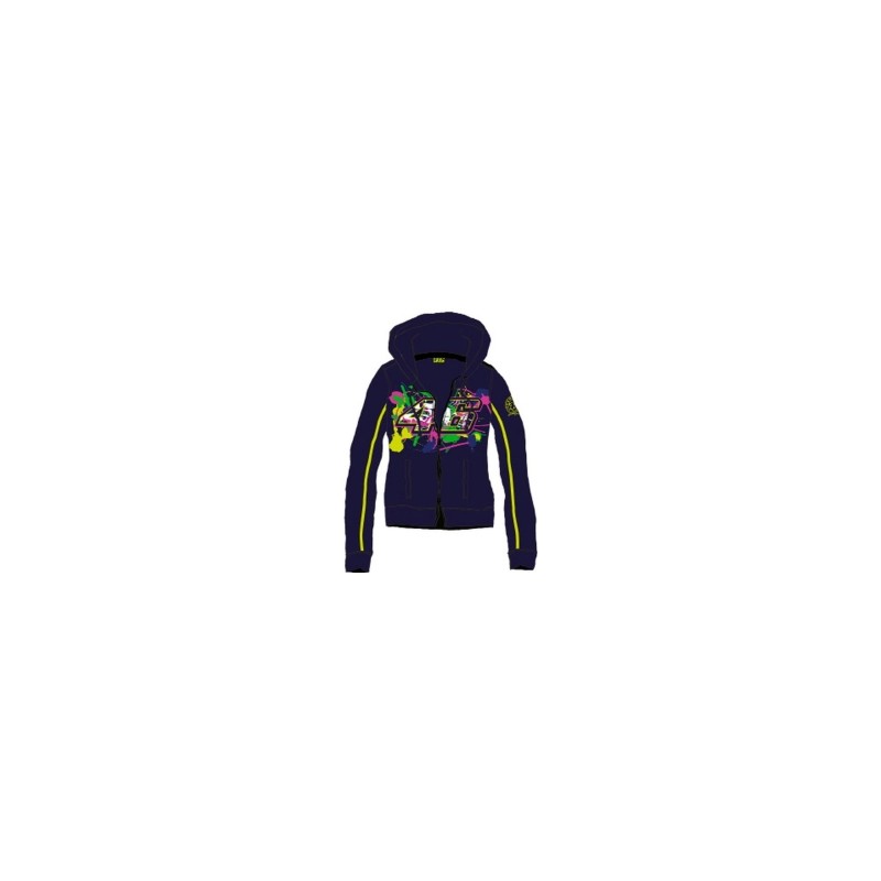 VR46 Fleece ZIP Lady bleu 206102 S