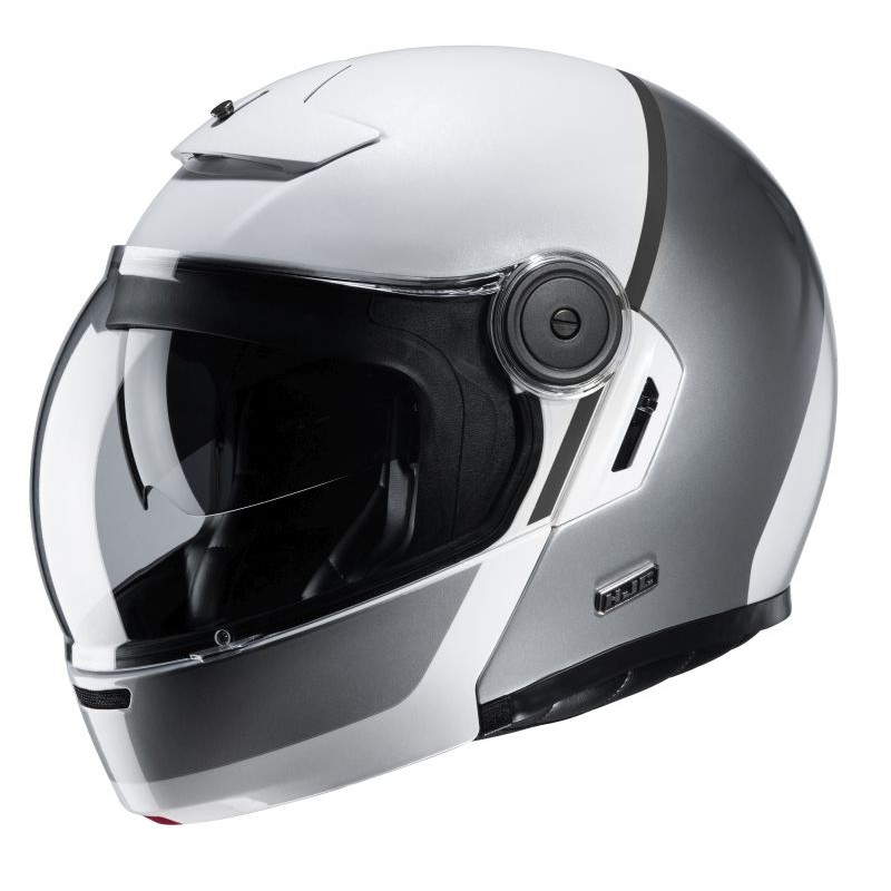 HJC V90 Mobix MC10 blanc-gris argent M HJC V90 Mobix MC10 blanc-gris argent M