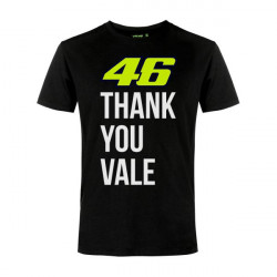 VR46 T-Shirt Thank You Vale noir S