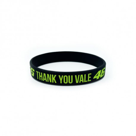 VR46 bracelet Thank You Vale noir