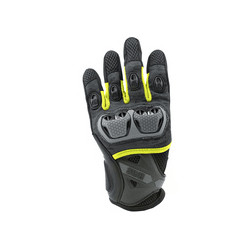 IXS gants Montevideo-Air-S noir-gris-jaune S