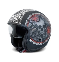 PREMIER Jet Vintage SK9 BM Skull noir mat S