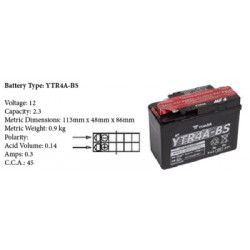 Batterie YTR4A BS YUASA