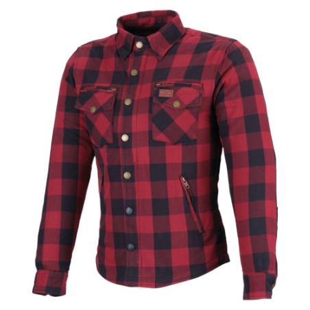 M11 PROTECTIVE chemise dame bordeaux-bleu